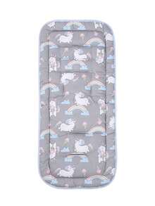 1pc Cute Cartoon Pattern Baby Stroller Seat Cushion, Infant Pram Pad, Highchair Rocker Cradle Mat, Suitable For All Seasons - Multicolor - View 11