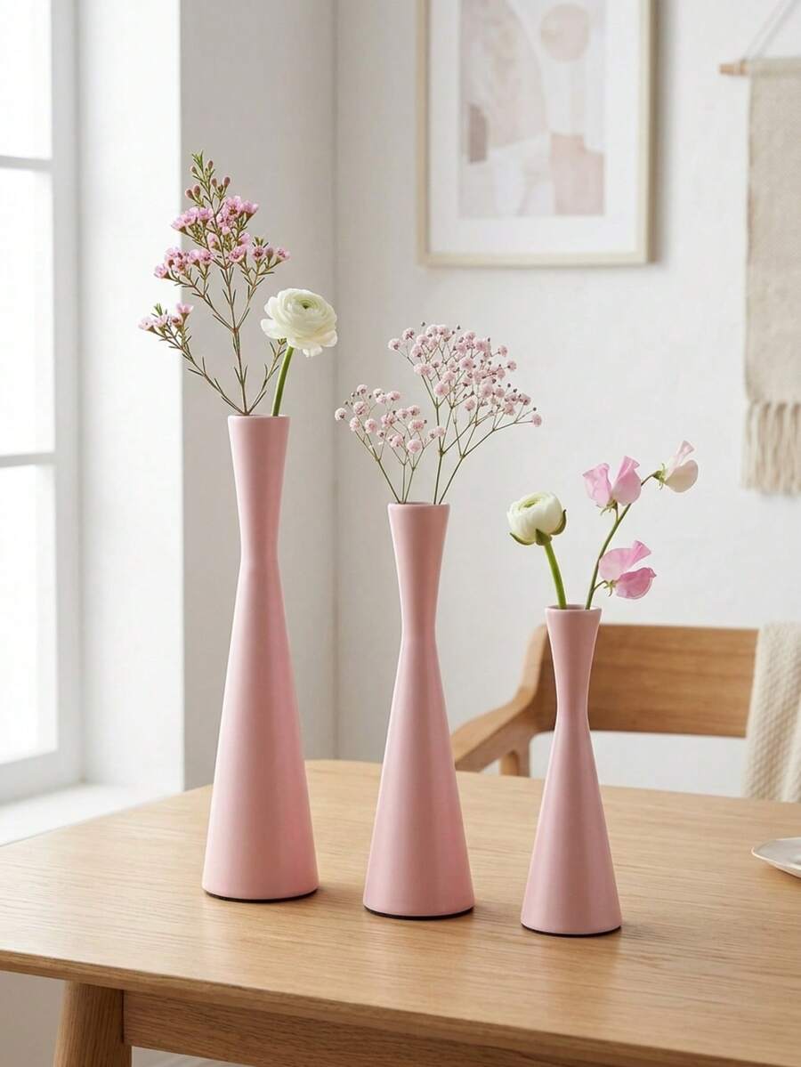 Bình hoa kim loại trang nhã, bình hoa nhỏ, bình hoa màu vàng, làm bằng kim loại - không lo bị đổ, bình hoa đáy nhọn thích hợp để trang trí trung tâm bàn tiệc cưới, trang trí bàn ăn tối dưới ánh nến, trang trí nhà cửa, trang trí phòng, quà tặng bạn thân, quà tặng cho phụ nữ, quà tặng mùa đông. - Phong cách lãng mạn - Xem 1