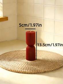 Bougie à engrenage rouge 3D dans un style nordique - Décoration intérieure exquise et accent parfumé premium pour la chambre. Convient pour les anniversaires de filles et les occasions de fête, avec une fragrance longue durée et une seule mèche, pour une utilisation intérieure et extérieure. - 1PC - Voir 9