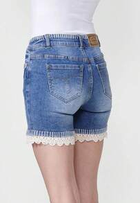 Koroshi Shorts pour femmes pour l'extérieur - Bleu azur - Voir 3