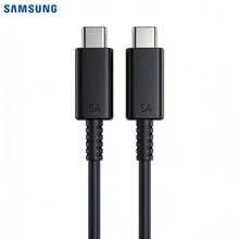 Samsung 双USB-C 5A快充EP-DX510版2.4米PD快充线，适用于Type-C设备、智能手机、平板电脑和笔记本电脑 - 黑色 - 查看 2
