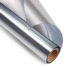 1 Roll One-Way Privacy Window Film, Heat Insulation, Anti-UV, Suitable For Sliding Doors, Reflective Static Cling, Silver Color, Sticker, Wall Decal, Vinyl Decal, Home Decor, Spring Decoration, Refresh Your Home, Holiday Decor Sticker, Birthday/Graduation Gift - Silver - View 15