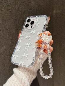 White Bow Pattern Fashion Phone Cases White Polka Dot Bow Design Shock-Proof Phone Case With Fashionable Lanyard, Compatible With Apple 17 Pro Max, 11, 12, 13, 14, 15 Pro Max/13 Pro Max, XR, XS, 16 And Galaxy A54 5G, A52, A14, A15, A12, S22, S21, S24, S25, S25 Ultra, S21 Ultra, A55 5G, A71 4G, A34 5G, A22, A13 4G, A05S And More Spring Gift Birthday Case,International Version, Not The Domestic Version - nhiều màu8 - Xem 5