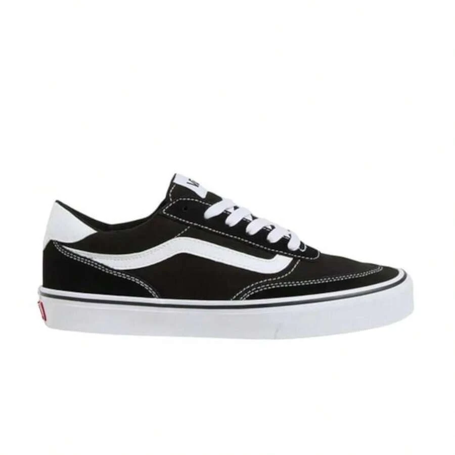 Vans Brooklyn Herren-Sneaker in Grau: neu erfundener urbaner Stil. Entdecken Sie diese Sneaker der renommierten Marke VANS, die für Männer entworfen wurden, die Komfort und Stil suchen. Mit Schnürverschluss und Gummisohle sind sie die perfekte Ergänzung für lässige und urbane Looks. - Schwarz - Übersicht 1