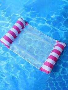 1 pieza Hamaca flotante plegable inflable Silla de descanso para piscina Flotador de piscina Accesorio para piscina - multicolor - Ver 11