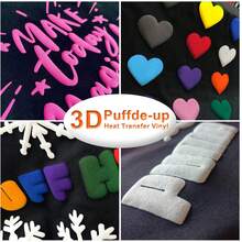 6pcs 12x10 Inch 3D Textured Heat Transfer Vinyl, Suitable For T-Shirts, Hoodies, Hats And Other 3D Embossed Heat Press Projects, Easy To Operate Dimensional Heat Transfer Film - Mixed Colors - View 4