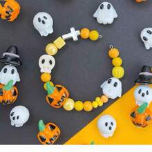 3件套手工万圣节南瓜和幽灵DIY串珠手链、项链、首饰配件 - 萬聖節 - 查看 2