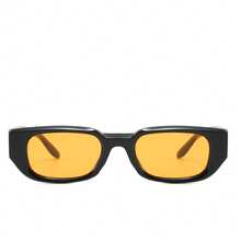 1 Pair Men's Black Oval PC Frame Retro Wide Leg Rivet Personality Street Style Vacation Fashion Fashion Glasses - Black - View 4