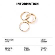 1 set de 3 brățări minimaliste simple, în mărimi mici, medii și mari, potrivite pentru femei, pentru a fi purtate zilnic, casual, la petreceri și în toate anotimpurile. - Set de brățări - Vizualizare 7