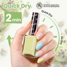 Beetles 6 Colors Pistachio Whispers Pastel Spring Nail Polish Set, Quick Dry, Long Lasting Manicure, Salon & DIY Home Use, Easter Nail Art Gift For Her - 6 Màu Pistachio Whispers - Xem 4