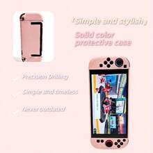 Solid Color Anti-Drop Hard Shell For NS2 Switch 2, Matte Split Protective Cover -Pink - View 10
