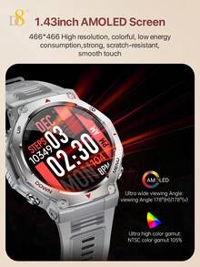 Reloj inteligente D8, reloj inteligente para mujer, reloj inteligente de moda para mujer, diseño elegante y delgado para dama, pantalla táctil de alta definición de 1.85 pulgadas - Ver 6