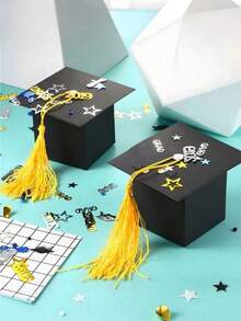 10pcs Graduation Decorations, Graduation Candy Boxes, DIY Graduation Cap Boxes, Graduation Gifts, Small Graduation Party Gifts - Upgraded Version - View 8