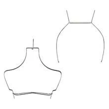Silueta maniquí metálica para exhibición de ropa, ideal para mostrar blusas, vestidos y outfits de forma elegante, mejorar la presentación de tus prendas y dar un toque profesional a tu tienda, boutique o emprendimiento - Ver 4