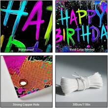 Banner 72*44 Inch Frozen Themed Castle Banner Backdrop Snow Princess Party Wall Banners Yard Sign Indoor Outdoor With Grommets 3.2 Yard String For Party Decoration Supplies - Sinh nhật neon - Xem 4