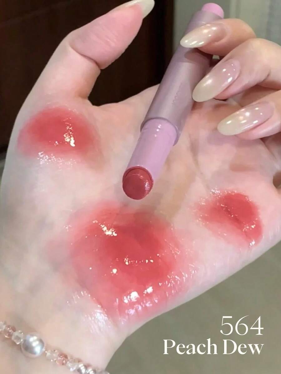 JOOCYEE Glossy Lipstick 2.0 Upgraded Version 564 Long-Lasting - 564Peach Dew - View 1