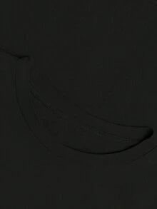 “NON CURARTI DI ME, CURATI TU.」標語印花，100%棉女式寬鬆T卹，夏季上衣，K-Pop戰士系列，純棉上衣，女裝服飾，女式夏裝，針織服飾，派對裝束，大碼女裝，大碼女式圓領寬鬆上衣，閨蜜裝，度假服飾飾，休閒運動裝，優雅上衣，女士運動裝女裝，促銷女裝，男女同款，青少年裝、基本款T卹，夏季女裝，柔軟舒適，夏季、春季、節日、復活節、慶典、聚會、海灘、婚禮、畢業典禮、優雅、休閒、度假、運動、正式、千禧年、商務、亮片、褶邊、流蘇、圓點、花卉、圖案、豹紋 - 黑色 - 查看 4