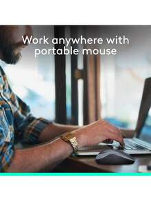 Logitech 罗技 M185 无线鼠标，2.4GHz 频段，配备 USB 迷你接收器，电池续航时间长达 12 个月，1000 DPI 光学追踪，左右手通用，适用于 PC/Mac/笔记本电脑 - 查看 3