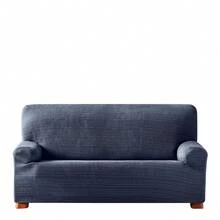 Kiva Jacquard Stretch Sofa Cover, 2-Seater, Universal Fit And Breathable, Various Colors Available – Sofa Cover, Anti-Wear Protection, Non-Slip Design With Elastic Band - 藍色阿喀琉斯 - 查看 3