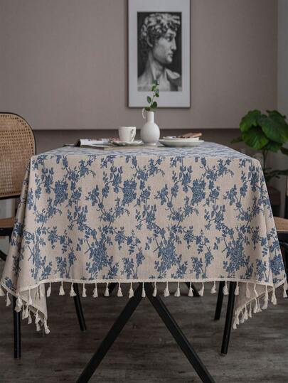 1pc European Retro Style Tablecloth, Suitable For Wedding, Birthday Party, Restaurant, Kitchen, Tabletop Decor