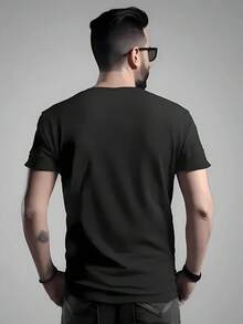 Bob Marley Reggae T-Shirt - Black Cotton, Vibrant Print Loose Fit All-Season Tee - 黑色 - 查看 6