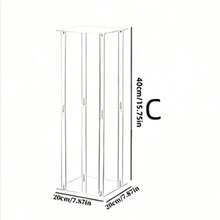 Acrylic Tall Flower Stand, Detachable Flower Rack, Suitable For T-Stage Events Reception Floral Display, Party Decor Home, Wedding Ceremony Balloon Display, Wedding Floral Display Stand - Clear - View 12