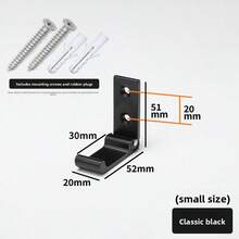 1 Piece Of Large Aluminum Alloy Round Head Folding Coat Hook, Suitable For Free Punching And Invisible Installation. It Is A Creative Folding Single Hook For The Bedroom, Kitchen, Bathroom, Living Room Wall, And Furniture Hardware. - Multicolor - View 12