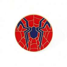 1枚卡通胸针创意蜘蛛标志珐琅别针背包服装首饰金属徽章配饰礼品 - 均碼 - 查看 1