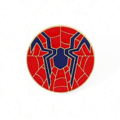 1枚卡通胸针创意蜘蛛标志珐琅别针背包服装首饰金属徽章配饰礼品