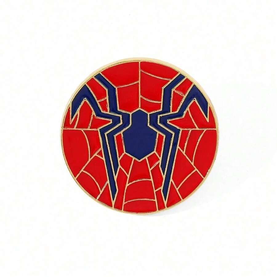 1枚卡通胸针创意蜘蛛标志珐琅别针背包服装首饰金属徽章配饰礼品 - 均碼 - 查看 1