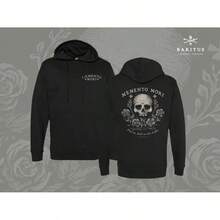 Memento Mori Hooded Sweatshirt - Black - View 9