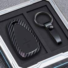 适用于雪佛兰 Camaro、Cruze、Malibu、Volt、Tracker、Spark、Bolt、Trax 无钥匙汽车遥控钥匙的 ABS 碳纤维汽车遥控钥匙壳 - 2鍵 - 查看 12