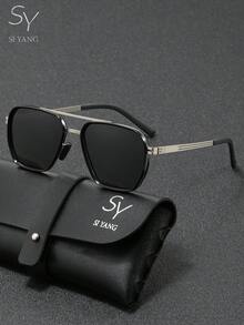 SY SI YANG Brand Sunglasses For Men, Driving Outdoor Stylish Sunglasses, UV Protection, Fishing Glasses, Unisex - A - View 2