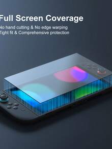 TOPWOLF Switch OLED/Switch Lite钢化玻璃屏幕保护膜，全屏覆盖，防刮防摔 - 查看 5
