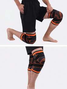 1 Pair Sports Knee Pads, Breathable Compression Knee Brace, Basketball Running Knee Support, Meniscus Protection, Outdoor Hiking, Fitness Squats, Adjustable Strap Knee Sleeve, Joint Support, Sports Injury Prevention, Cycling, Badminton, Elastic Knit, Shock Absorption, Multi-Function Sports Knee Pads, Outdoor Sports Knee And Elbow, Wrist Protection, Best Gift For Wife, Girlfriend, Mother, Holiday, Birthday, Mother's Day - Protective Gear - View 2