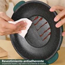 10.24 "multifunction electric sartén, sartén eléctrico antiadherente de gran tamaño para la parrilla coreana, parrilla familiar, panqueques - Tipo de Enchufe B USA (110-127V) - Ver 4