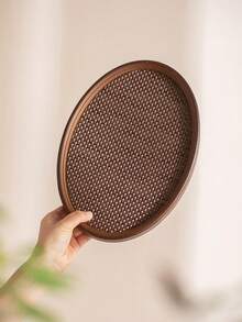 Khay gỗ óc chó có tay cầm, dùng để bày thức ăn, đồ ăn nhẹ, đồ uống, sushi, bít tết, pizza, món tráng miệng, bánh ngọt, bánh mì, khay ăn sáng, khay cà phê, khay trà, khay đồ nguội, dùng trong tháng Ramadan. - Màu Tím - Xem 7