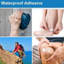 200pcs Trauma Pads, Suitable For Outdoor First Aid And Sports Injury Treatment, With Low-Allergenic Adhesive, For Emergency Wound Dressing, Provides High-Intensity Protection For Daily Care, Applicable To First Aid Kits, Waterproof, Transparent Adhesive - Waterproof - View 4