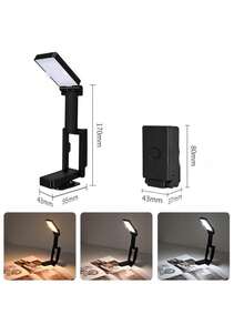 1 đèn đọc sách LED kẹp sạc được, đèn đọc sách kẹp gấp gọn di động, đèn bàn mini bảo vệ mắt. - Nhiều màu - Xem 10