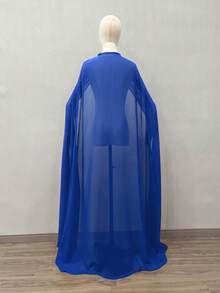 1 chiếc áo choàng cô dâu dài màu đen, áo choàng voan mềm mại có mũ trùm đầu, khăn choàng cosplay anime, 150cm - Nhiều màu - Xem 18