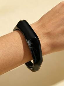 1 chiếc vòng tay nhựa hình tròn cách điệu kiểu Âu Mỹ, thích hợp cho nữ giới đeo hàng ngày. - Nhiều màu - Xem 11