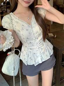 Women Tops - Apricot - View 4