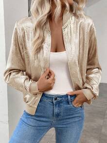Keke Bloomly Women's Lightweight Cardigans, Casual Jacket For Women, Suitable For Valentine's Day Outfit Spring - Champagne - View 5