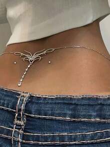 1-Piece Set: An Extremely Tempting And Sexy Pendant Silver Belt, A Bohemian-Style Silver Waist Chain – A Gorgeous And Stylish Accessory Perfect For Wearing At Parties. Also An Ideal Gift For Friends And Classmates. - 樣式 2 - 查看 4