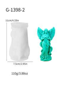 1 khuôn silicon làm nến hình cánh nữ thần mộng mơ - Trắng - Xem 8