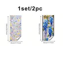 Phim dán cửa sổ chống nhìn trộm, khổ 1/6 cuộn, hiệu ứng cầu vồng 3D, họa tiết hoa hướng dương, không cần keo, chống tia UV và cách nhiệt, thích hợp cho nhà ở, phòng ngủ, nhà bếp, trang trí kính màu. - Nhiều màu - Xem 19