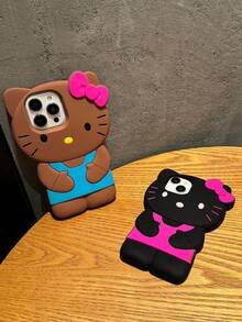 SANRIO 1个Hello Kitty 3D数码手机壳，可爱卡通保护壳，防震手机套，适用于苹果12/13/14/15/16/17，感恩节和情人节礼物 - 彩色 - 查看 9