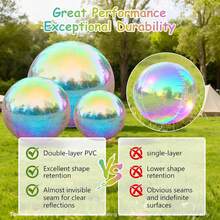 Bola de espejo inflable, bolas de discoteca grandes, globos de PVC reutilizables para grandes eventos, fiestas, conciertos, escenarios, decoración de boda - pago - Ver 10