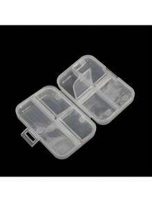1pc Glam Portable Sealed Window-View Pill Storage Box - Compact Mini Travel Medicine Container With Lidded Design - Easy-To-Use Plastic Pill Case For On-The-Go Organization - Multicolor - View 20