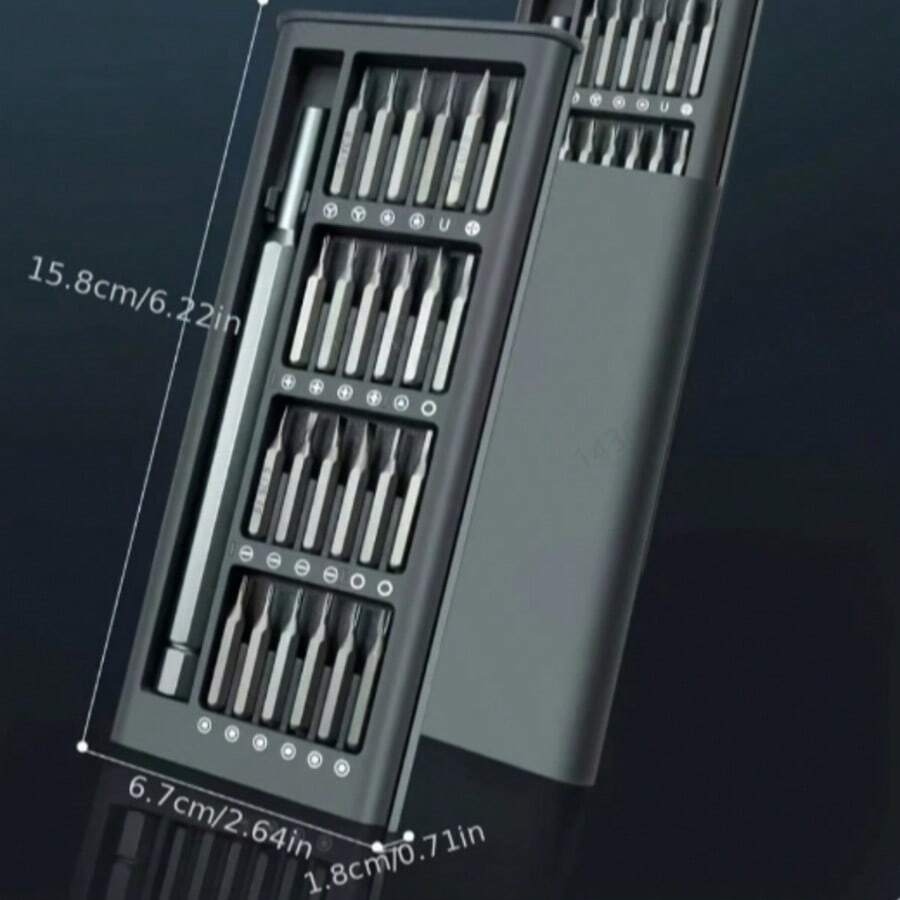 25pcs Multi-Functional Household Repair Screwdriver Tool Set, General-Purpose Daily Maintenance Hardware Tools - Image Color - View 1